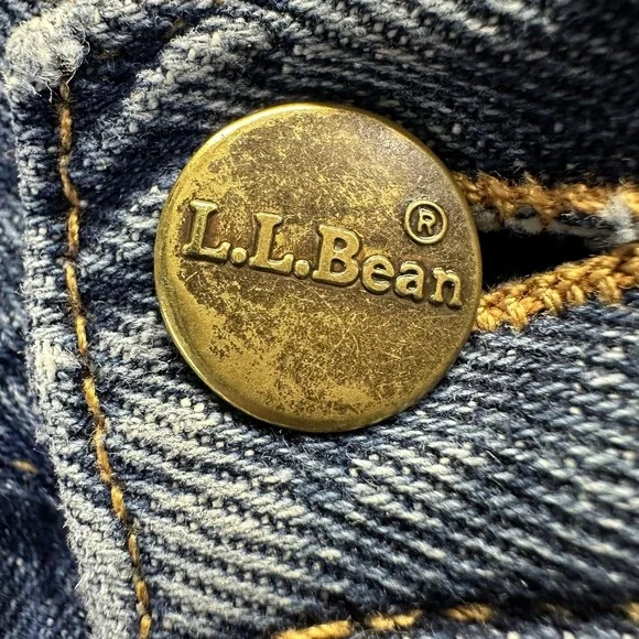 LL Bean Jeans Womens 4 Petite Blue Denim Original Fit Traditional Cotton - Picture 8 of 16